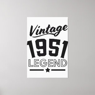 Vintager Leinwanddruck der 50er Jahre