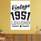 Vintager Leinwanddruck der 50er Jahre (Insitu (Wohnzimmer))