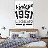 Vintager Leinwanddruck der 50er Jahre (Insitu (Schlafzimmer))