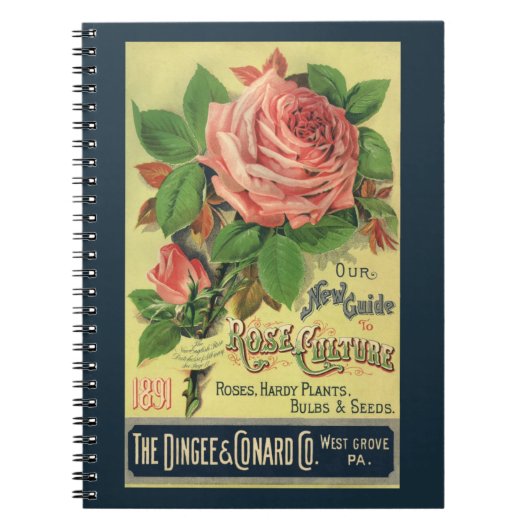 Vintager Leitfaden zur Rose Kulturbuch Kunst, 1891 Notizblock (Vorderseite)