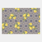 Vintager Lemon Geschenkpapier Set (Vorderseite 3)