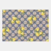 Vintager Lemon Geschenkpapier Set (Vorderseite 2)