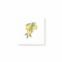 Vintager Lemon-Post-It-Hinweis
