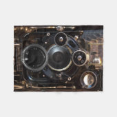 Vintager Lens-Film für antike Fotografie Fleecedecke (Vorderseite (Horizontal))