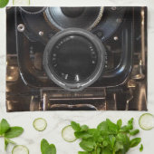 Vintager Lens-Film für antike Fotografie Geschirrtuch (Gefaltet)