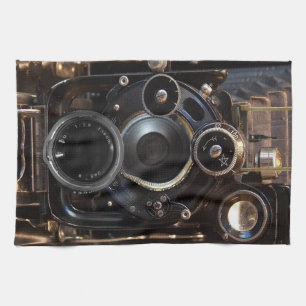 Vintager Lens-Film für antike Fotografie Geschirrtuch