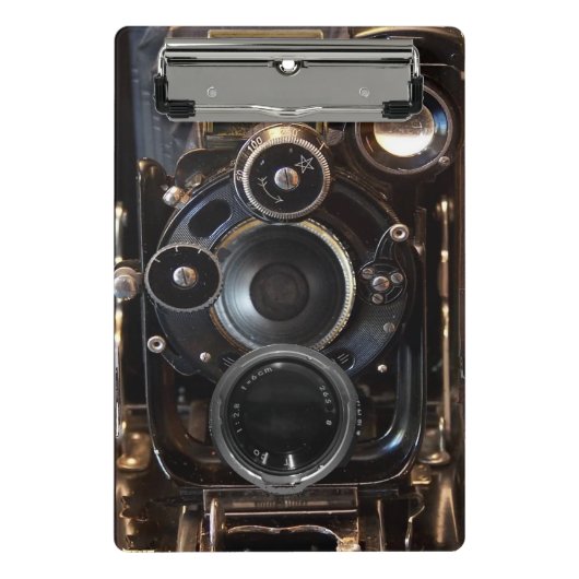 Vintager Lens-Film für antike Fotografie Mini Klemmbrett (Vorderseite)