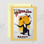 Vintager Leon der Zauberer, Rehan Juggler Circus Postkarte (Vorne/Hinten)
