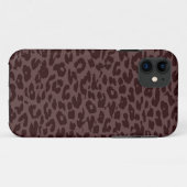 Vintager Leopardendruck (Dunkelbraun) Case-Mate iPhone Hülle (Rückseite (Horizontal))