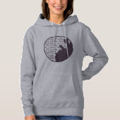 Vintager Lesedame Hoodie für Buchliebhaber (Vorderseite)