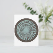 Vintager Letterpress-Stil Postkarte (Stehend Vorderseite)