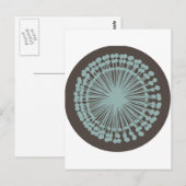 Vintager Letterpress-Stil Postkarte (Vorne/Hinten)