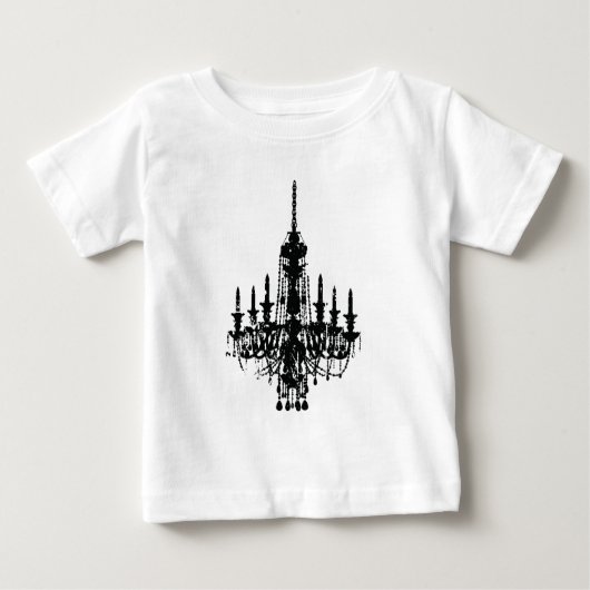 Vintager Leuchterentwurf Baby T-shirt (Vorderseite)