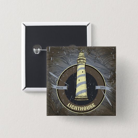 Vintager Leuchtturm | 1960 Button (Vorne & Hinten)