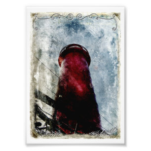 Vintager Leuchtturm Nah-Up Fotodruck