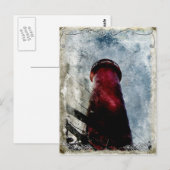 Vintager Leuchtturm Nah-Up Postkarte (Vorne/Hinten)