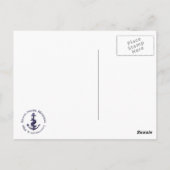 Vintager Leuchtturm Nah-Up Postkarte (Rückseite)