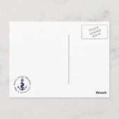 Vintager Leuchtturm vom Pier Postkarte (Rückseite)
