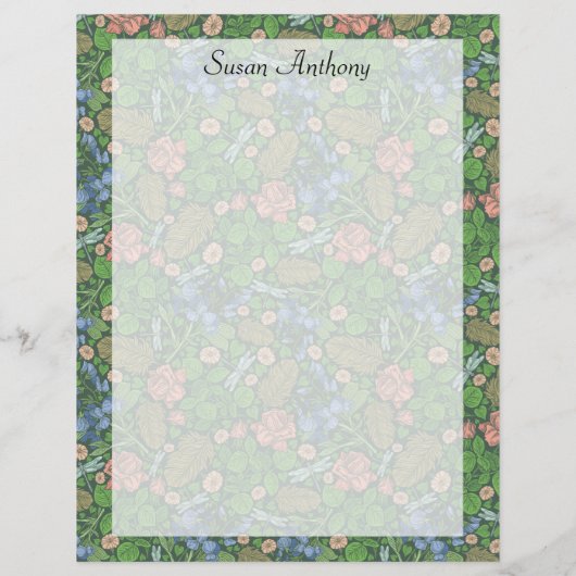 Vintager Libellenflug im Englischen Garten (Rückseite)