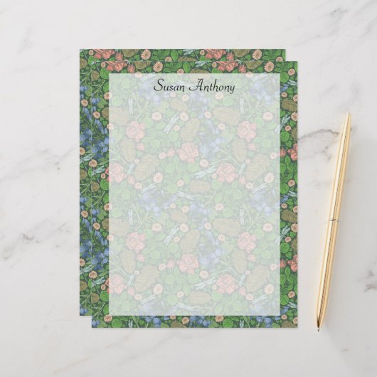 Vintager Libellenflug im Englischen Garten (Vorderseite/Rückseite Beispiel)