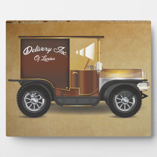 Vintager Lieferwagen Fotoplatte (Vorderseite)