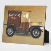 Vintager Lieferwagen Fotoplatte (Seite)