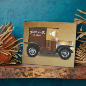 Vintager Lieferwagen Fotoplatte (Seite)