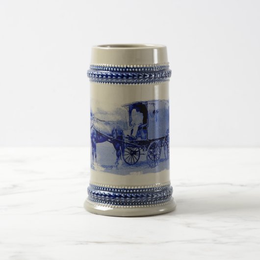 Vintager Lieferwagen Keramik Stein Bierglas (Mittel)