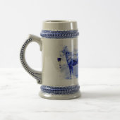 Vintager Lieferwagen Keramik Stein Bierglas (Links)