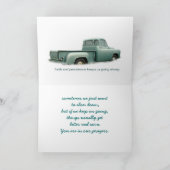 Vintager Lieferwagen LKW2 - anpassen Karte (Innenseite)