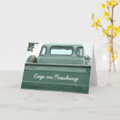 Vintager Lieferwagen LKW2 - anpassen Karte (Gelbe Blume)