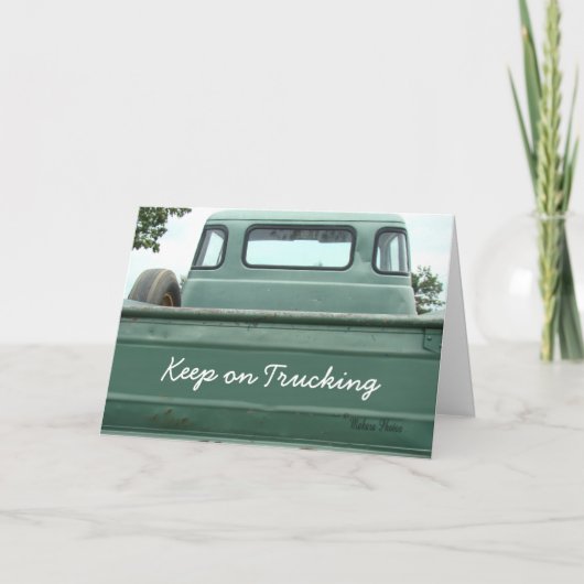 Vintager Lieferwagen LKW2 - anpassen Karte (Vorderseite)