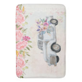 Vintager Lieferwagen LKW Rustikale Wasserfarbe Badematte (Vorderseite Vertikal)