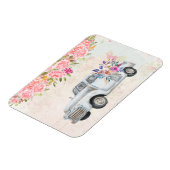 Vintager Lieferwagen LKW Rustikale Wasserfarbe Magnet (Linke Seite)