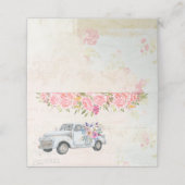 Vintager Lieferwagen LKW Rustikale Wasserfarbe Platzkarte (Außenseite Aufgefaltet)