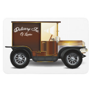Vintager Lieferwagen Magnet