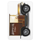 Vintager Lieferwagen Magnet (Vertikal)