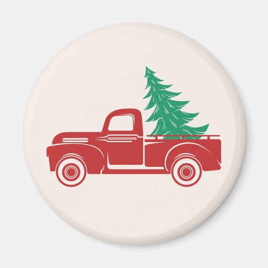 Vintager Lieferwagen Magnet (Vorne)