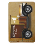 Vintager Lieferwagen Magnet (Vertikal)