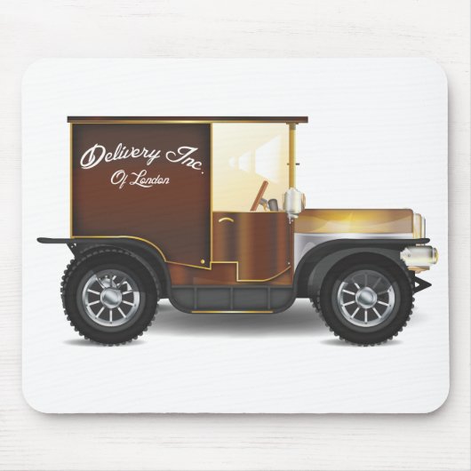 Vintager Lieferwagen Mousepad (Vorne)