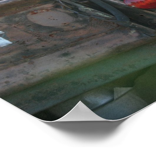 Vintager Lieferwagen Poster (Ecke)