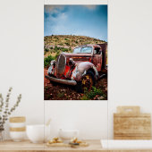 Vintager Lieferwagen Poster (Küche)