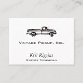 Vintager Lieferwagen Visitenkarte (Vorderseite)