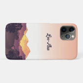 Vintager Lila Bauernhof Case-Mate iPhone Hülle (Rückseite (Horizontal))