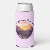 Vintager Lila Bauernhof Selters Dosenkühler (Seltzer Rückseite)