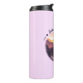 Vintager Lila Bauernhof Thermosbecher (Nach links gedreht)