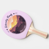 Vintager Lila Bauernhof Tischtennis Schläger (Seitenansicht)