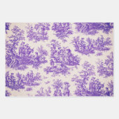 Vintager lila Blumenstrauß Geschenkpapier Set (Vorderseite 2)