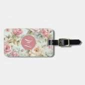 Vintager Lila Gepäckträger Gepäckanhänger (Vorderseite horizontal)