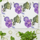 Vintager Lila Morgenruhm Geschirrtuch (Gefaltet)